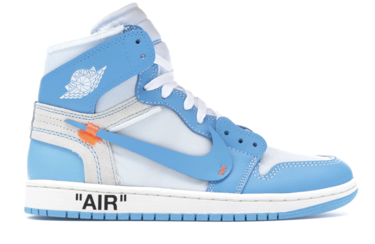air jordan off white bleu