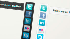 jQuery Social Bar