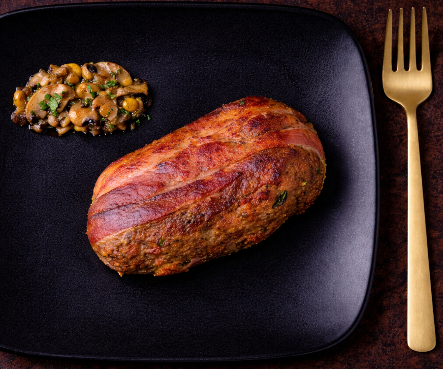 Meat Loaf relleno de champiñones