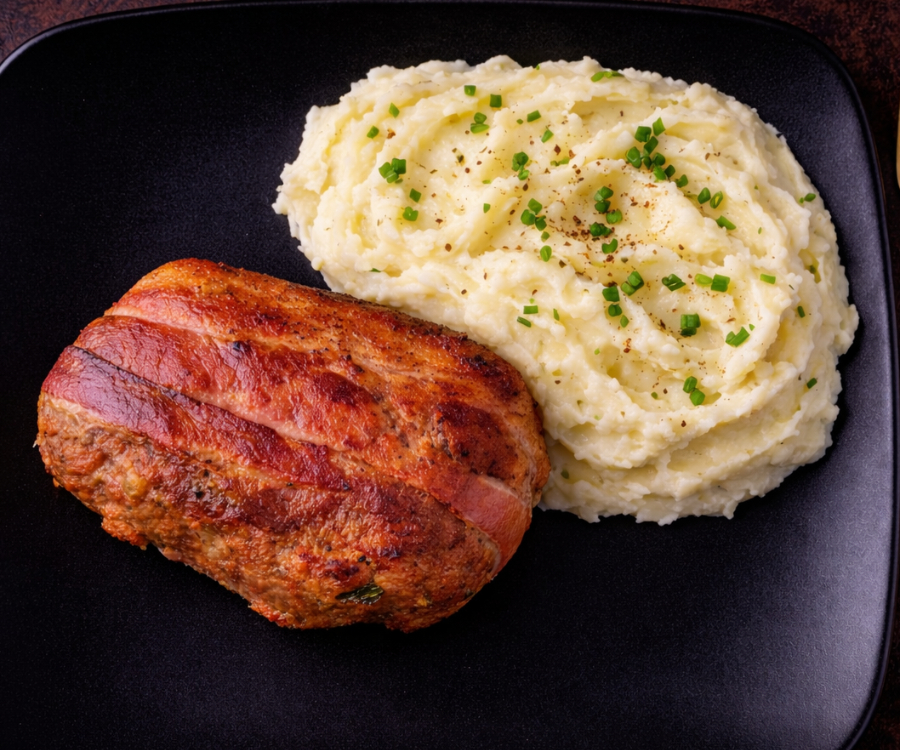 Meat Loaf relleno de queso