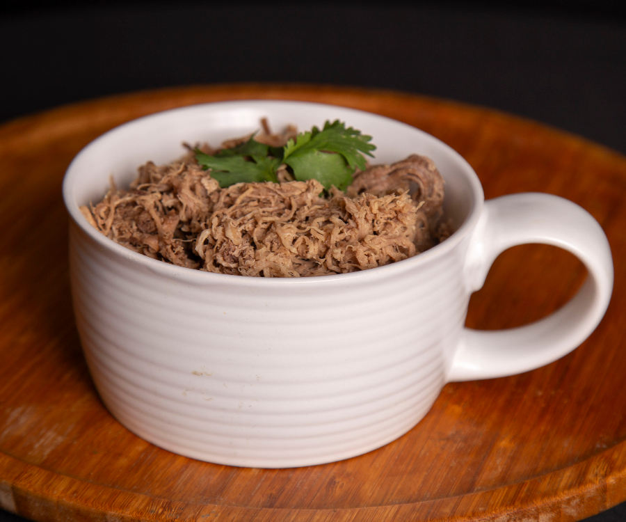 Deshebrada de res natural 