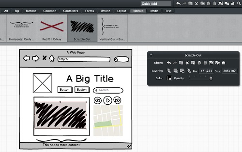 Balsamiq Mockups Wireframe