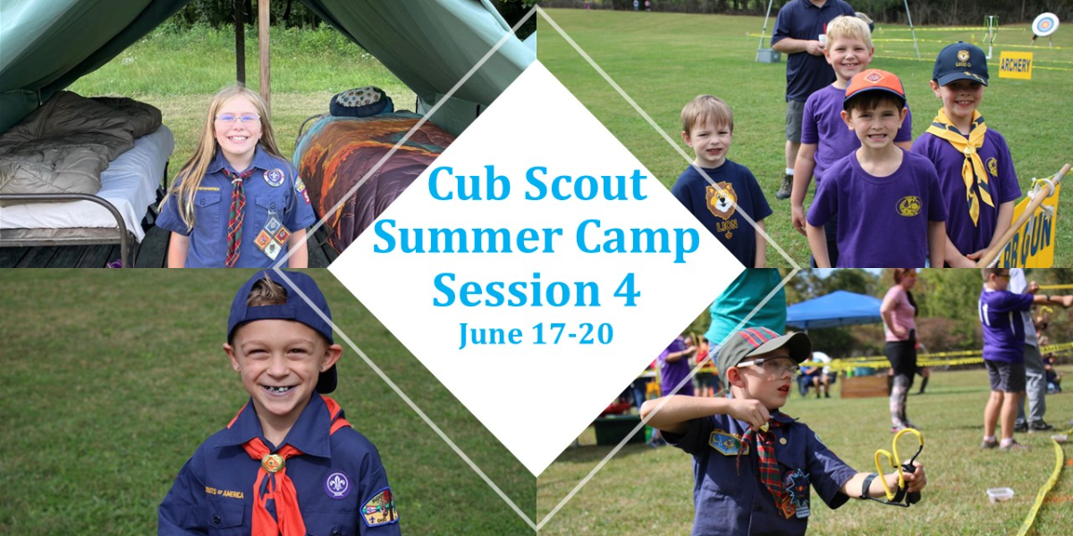 Scout Session Cub Scout Summer Camp - Session 4 FULL