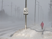 snow squalls, sault ste. marie, ontario - 