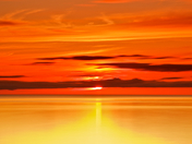 sunset, st. marys river - 