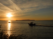 Sunset at Slave lake - 
