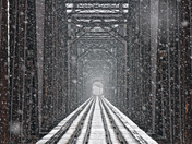 snow storm, sault ste. marie, ontario - 