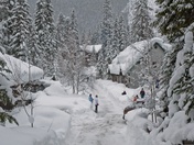 Heavy snow at Emerald Lake - 