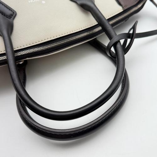 Louis Vuitton White and Brown Taurillon Leather Soft Lockit Bag photo 8