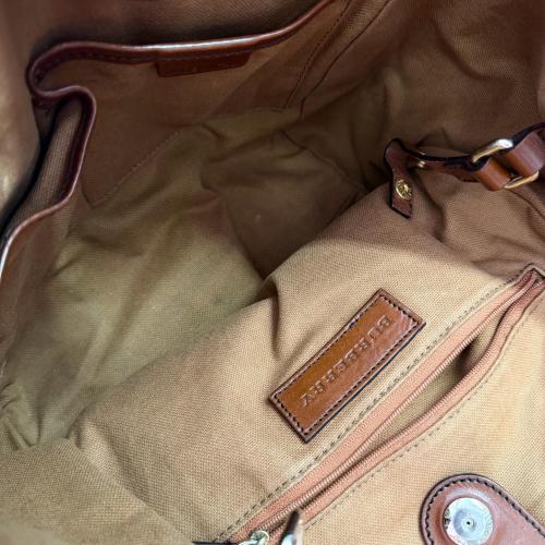 Burberry Haymarket Check Suede Tote Bag photo 7