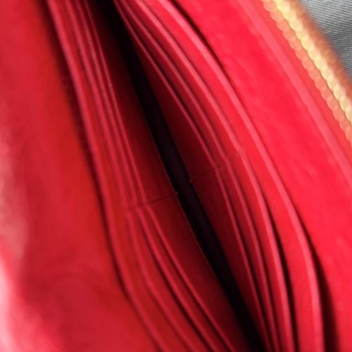 Balenciaga Red Leather Wallet On Chain Bag photo 5