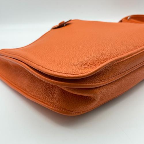 Hermès Clemence Evelyne In Orange photo 4