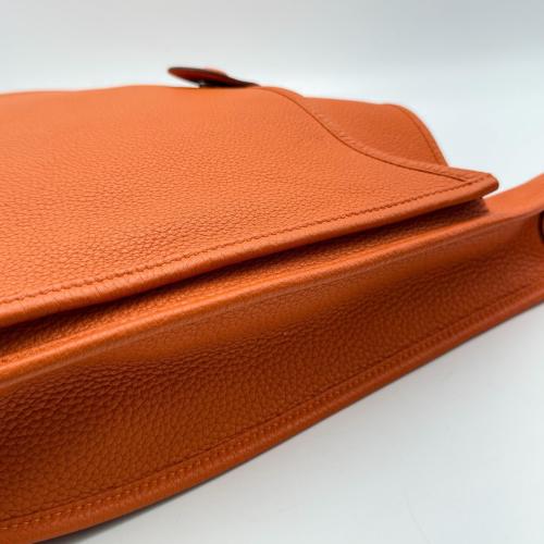 Hermès Clemence Evelyne In Orange photo 5