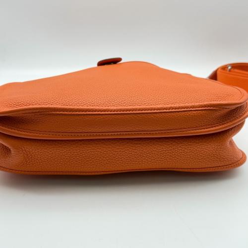 Hermès Clemence Evelyne In Orange photo 6