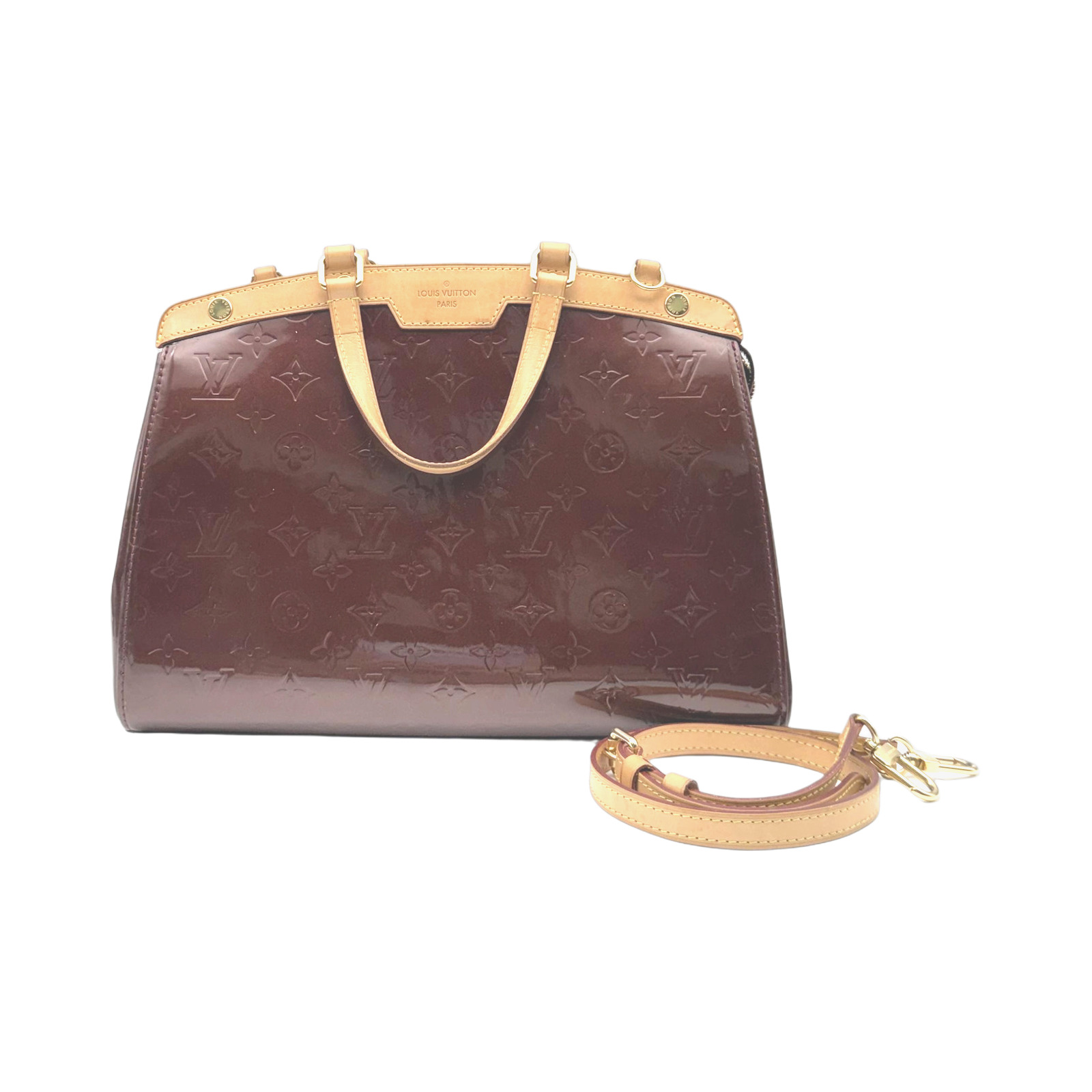 Louis Vuitton Amarante Monogram Vernis Brea MM