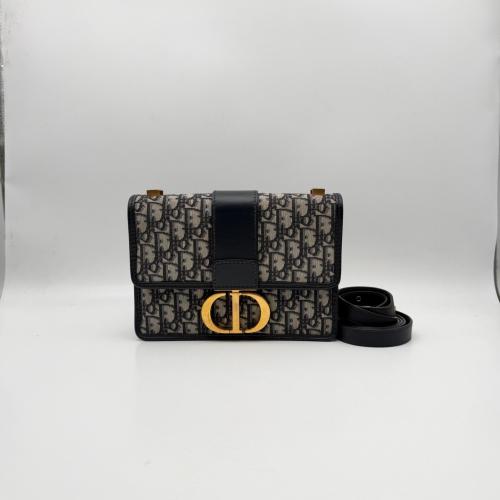 Christian Dior Oblique Canvas Flap Crossbody Bag