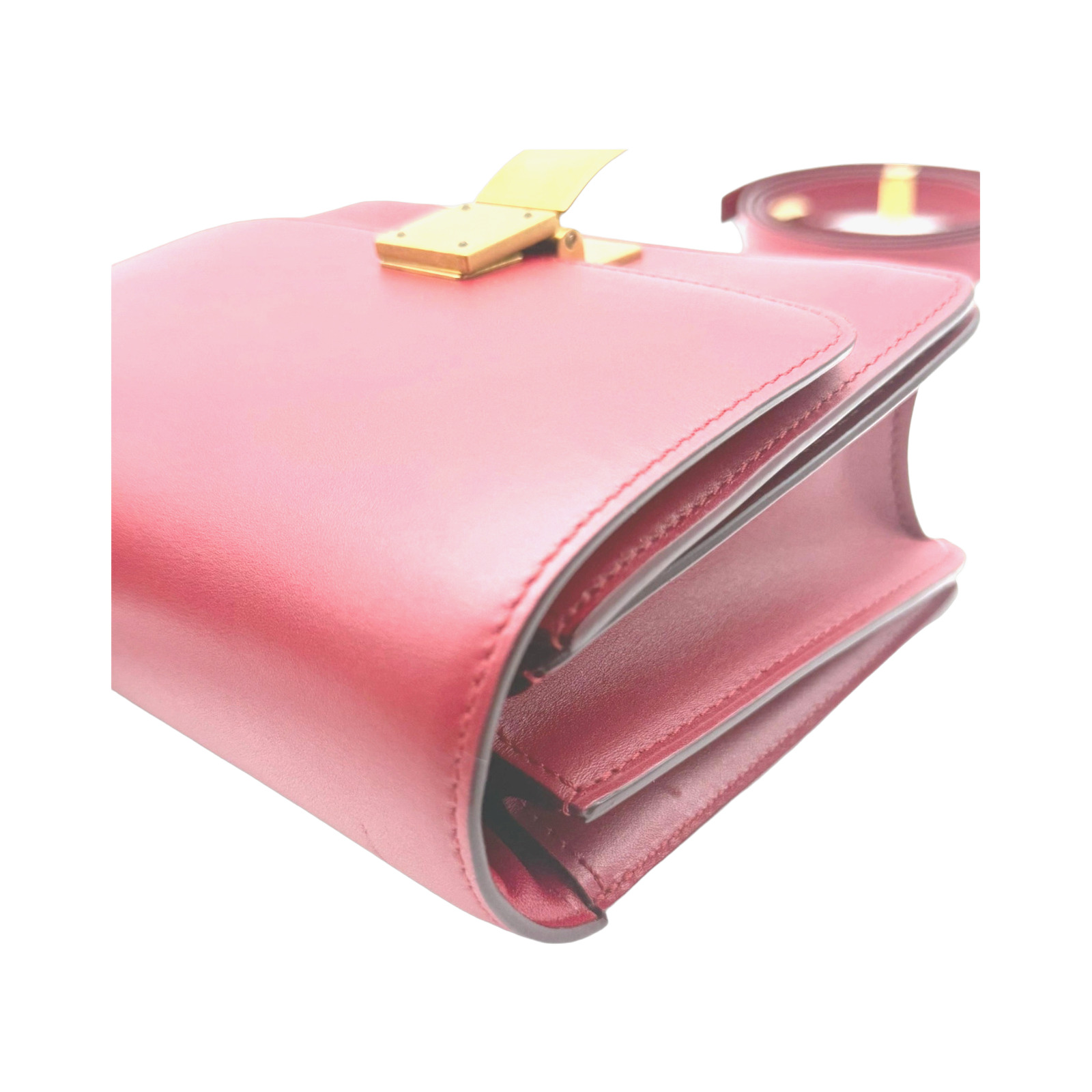 Celine Red Leather Classic Box Bag photo 3