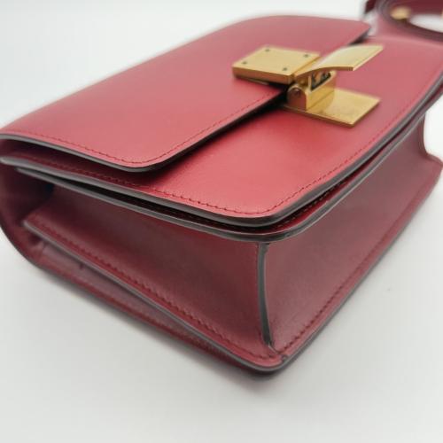 Celine Red Leather Classic Box Bag photo 8