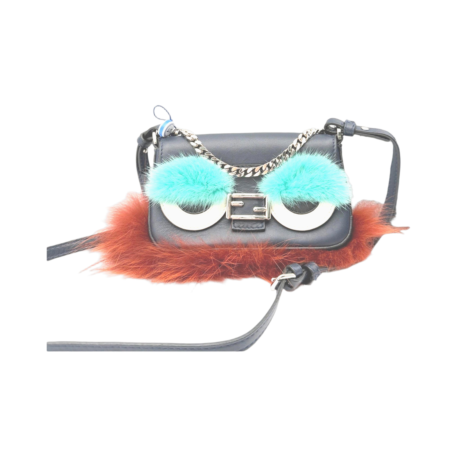 Fendi Micro Monster Baguette Crossody Bag