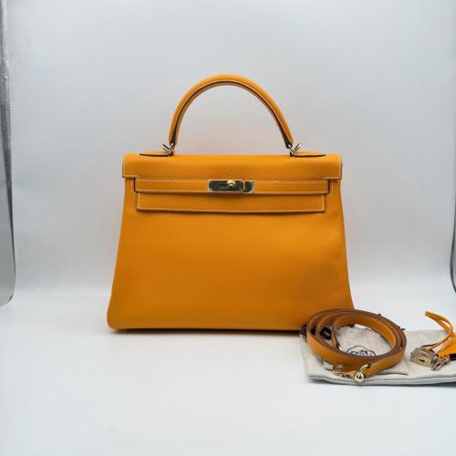 Hermès Birkin / Kelly — Yellow, 32cm