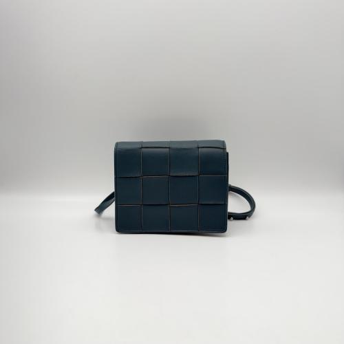 Bottega Veneta Cassette Intrecciato Leather Crossbody Bag