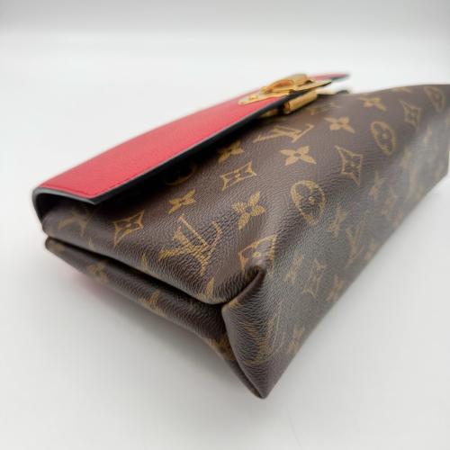 Louis Vuitton Red Leather and monogram Canvas Saint Placide Crossbody Bag photo 3