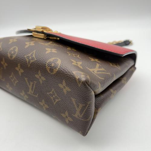 Louis Vuitton Red Leather and monogram Canvas Saint Placide Crossbody Bag photo 7