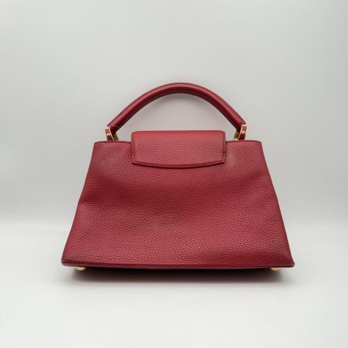 Louis Vuitton Red Leather Capucines Handbag photo 6