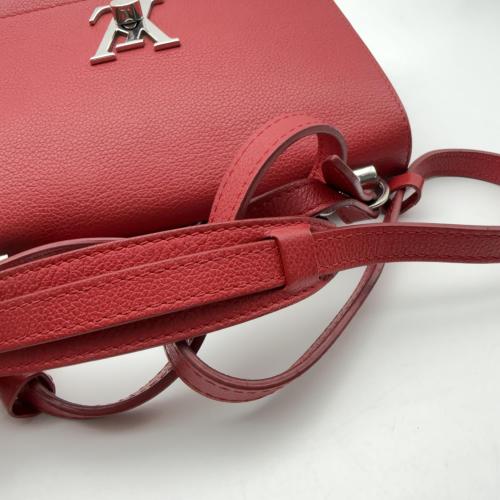 Louis Vuitton Red Grained Calfskin Lockme II BB Crossbody Bag photo 4