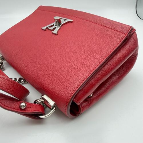 Louis Vuitton Red Grained Calfskin Lockme II BB Crossbody Bag photo 8