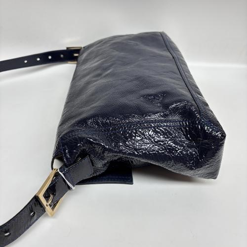 Fendi Black Patent Leather Convertible Bag photo 5