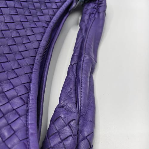 Bottega Veneta Purple Intrecciato Leather Handbag photo 7