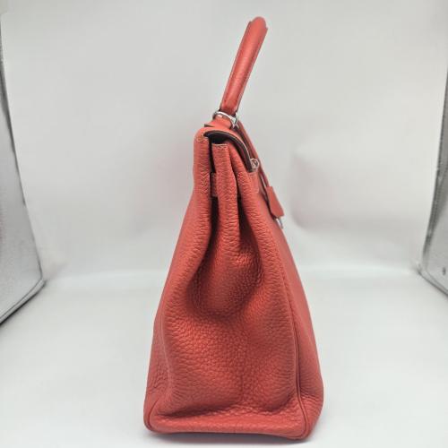 Hermès Kelly Retourne Handbag, Palladium Hardware photo 6
