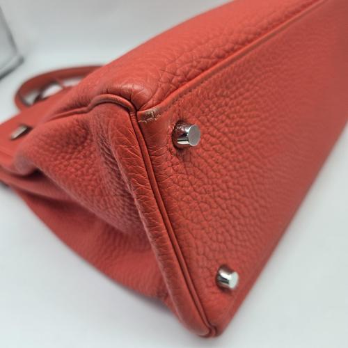 Hermès Kelly Retourne Handbag, Palladium Hardware photo 7