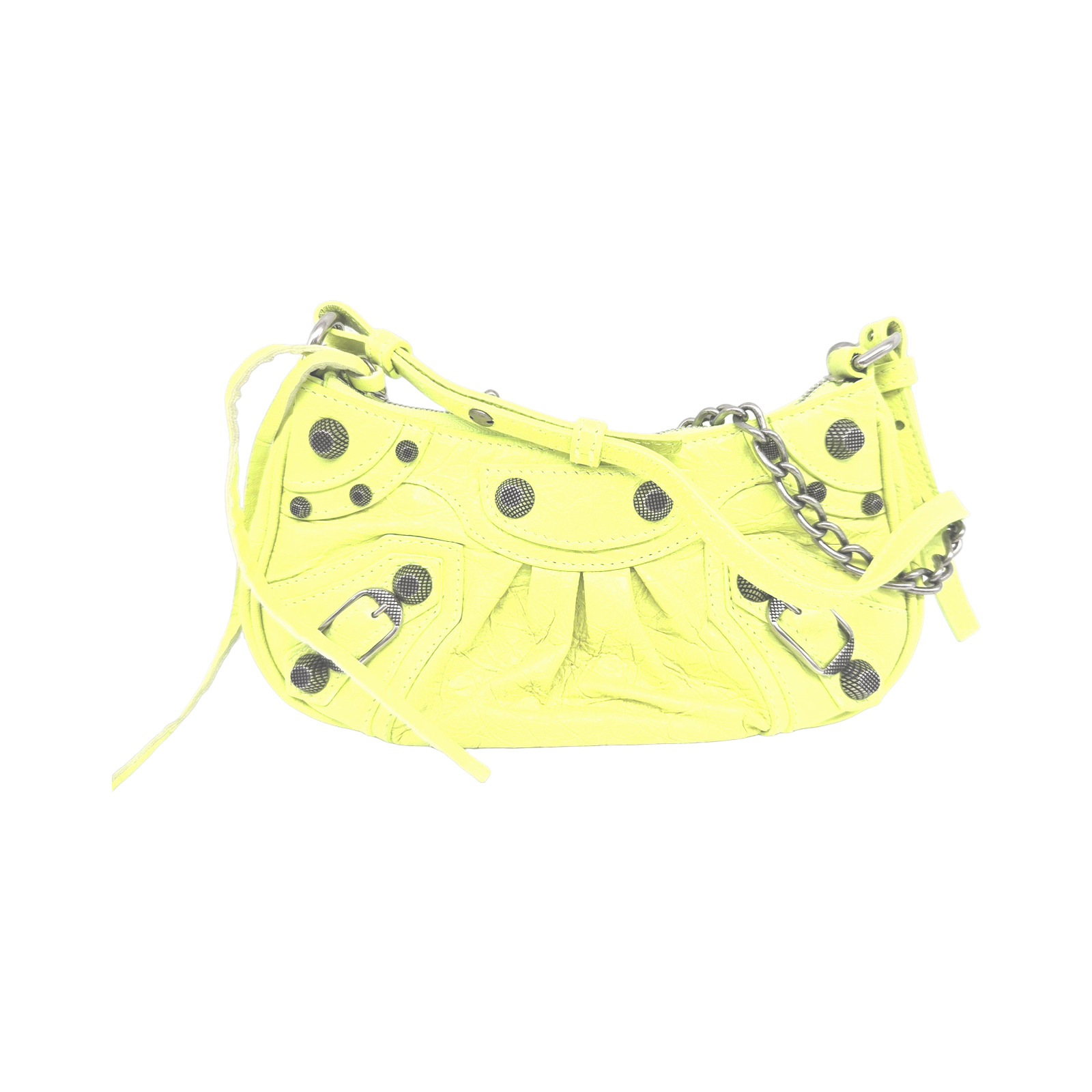 Balenciaga Yellow Lambskin Leather Le Cagole Mini Bag photo 2