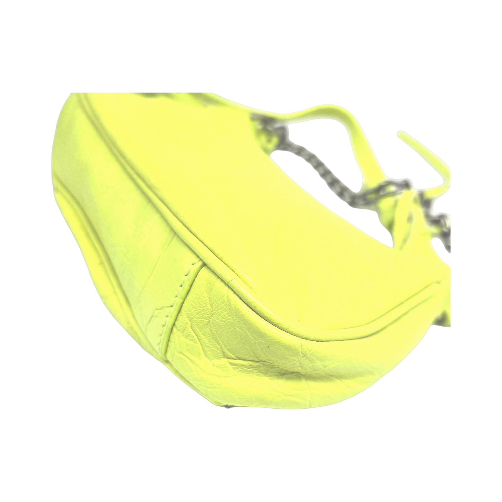 Balenciaga Yellow Lambskin Leather Le Cagole Mini Bag photo 3