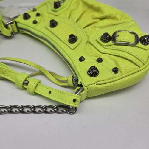 Balenciaga Yellow Lambskin Leather Le Cagole Mini Bag photo 6
