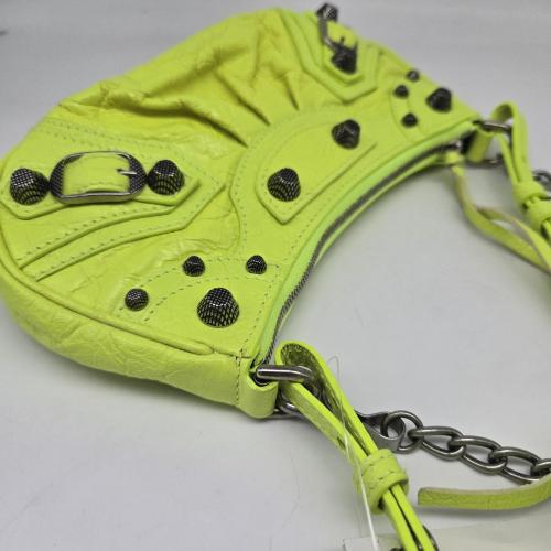 Balenciaga Yellow Lambskin Leather Le Cagole Mini Bag photo 7