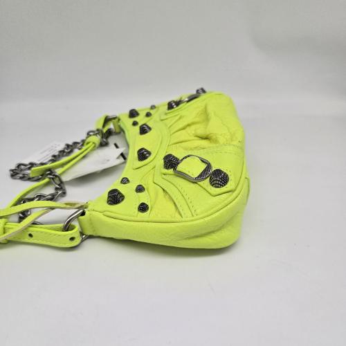 Balenciaga Yellow Lambskin Leather Le Cagole Mini Bag photo 8