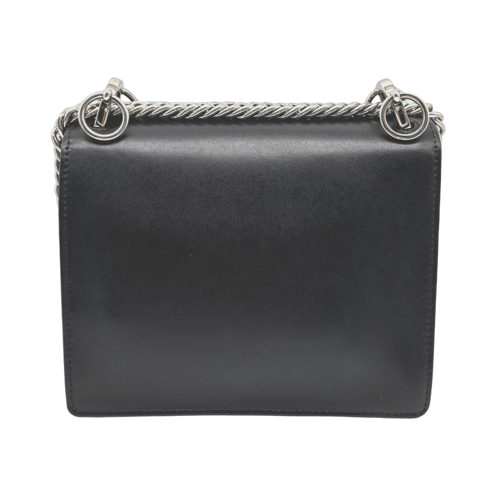 Fendi Black Leather Fendi Kan I Shoulder Bag With Studs photo 2