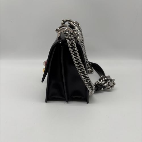 Fendi Black Leather Fendi Kan I Shoulder Bag With Studs photo 5