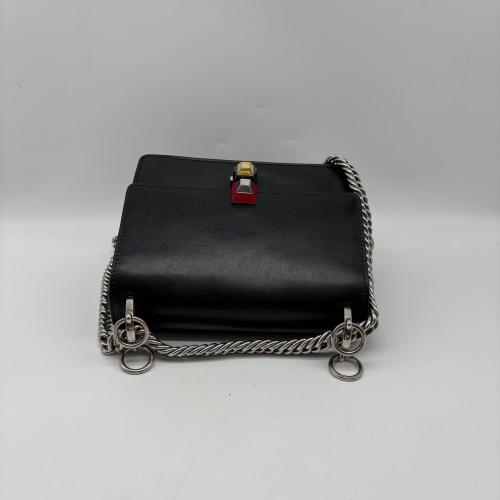 Fendi Black Leather Fendi Kan I Shoulder Bag With Studs photo 7