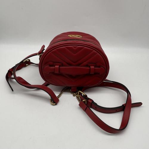 Gucci GG Marmont Matelasse Calfskin Round Backpack photo 6