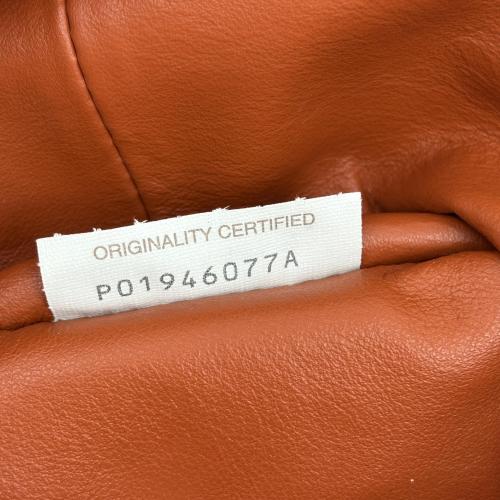 Bottega Veneta Double Knot Leather Handbag In Orange photo 8