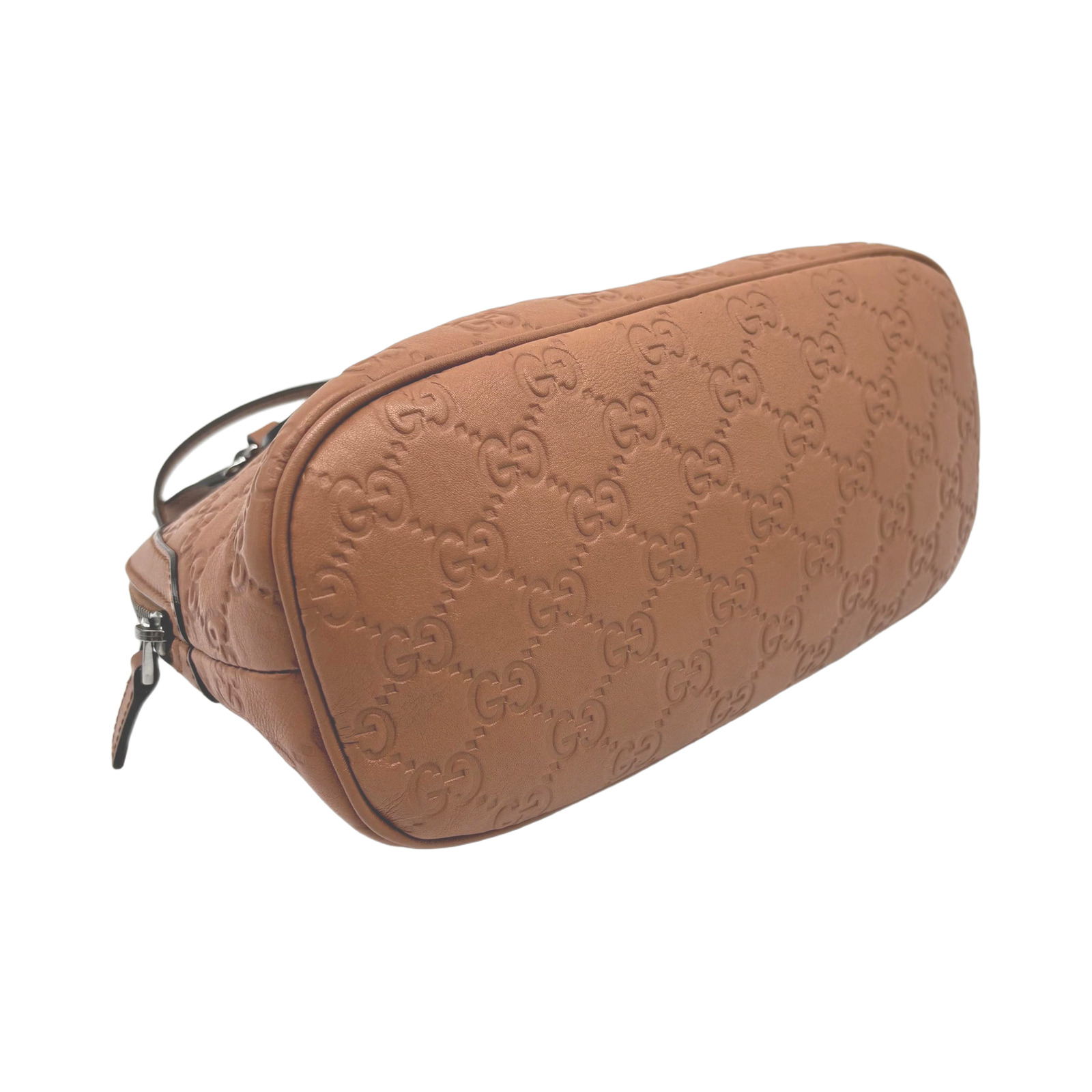 Gucci Embossed Leather Guccissima Dome Satchel photo 3