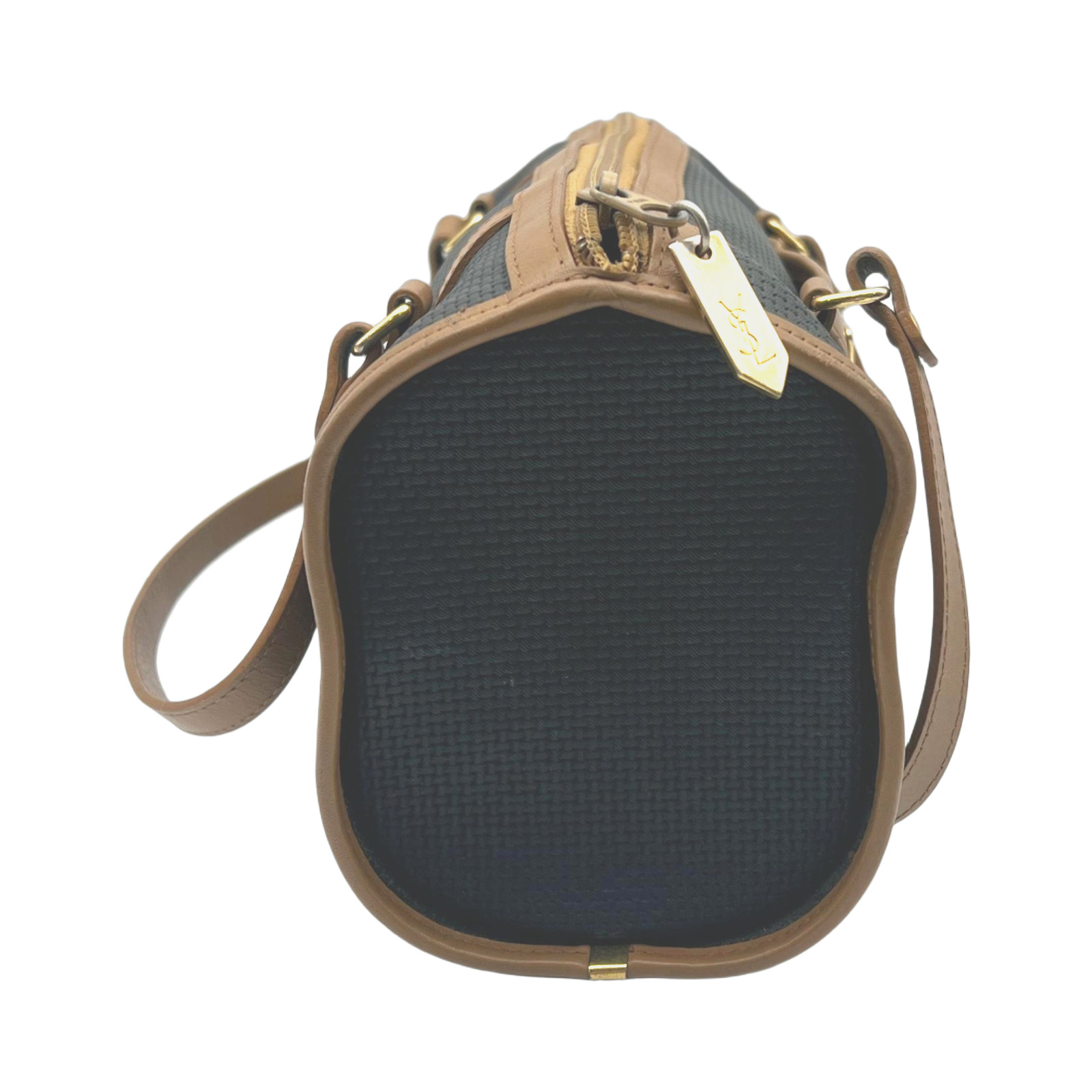 Christian Dior Black Woven Canvas Boston Bag photo 2