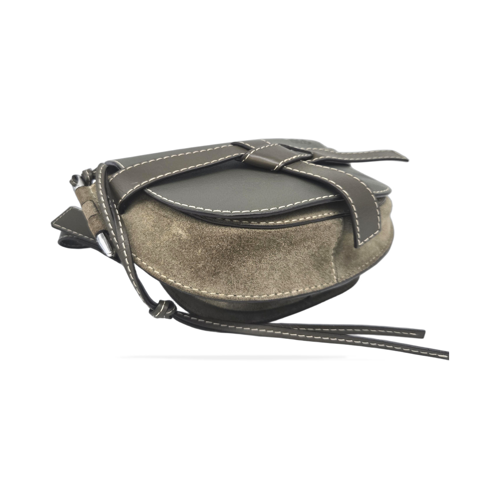 Loewe Leather Gate Dual Belt Bag In Grey photo 4