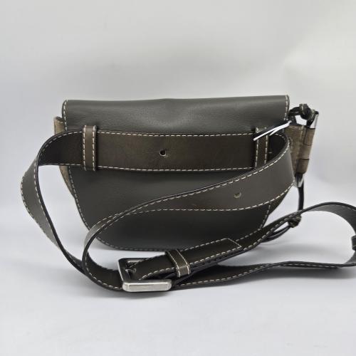 Loewe Leather Gate Dual Belt Bag In Grey photo 5