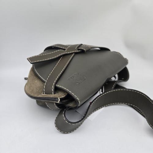 Loewe Leather Gate Dual Belt Bag In Grey photo 6