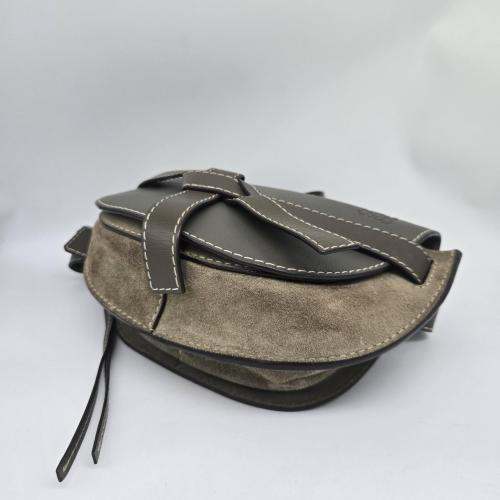 Loewe Leather Gate Dual Belt Bag In Grey photo 8